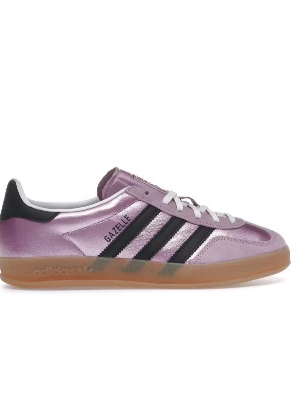 Adidas Purple and Black Retro Gazelle Style Sneakers